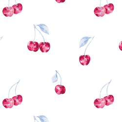 Simple Cherries in Blue