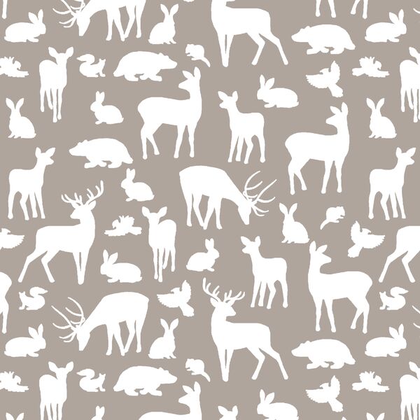 Forest Friends in Taupe