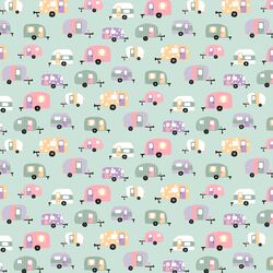 Small Campers in Pastel Mint