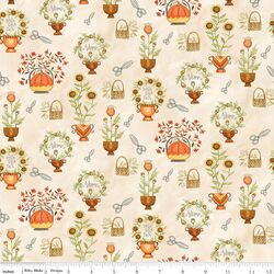 Cut Flowers in Cream