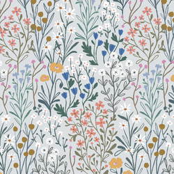 Bitty Floral in Cool Blue