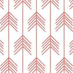 Vanes in Living Coral on White