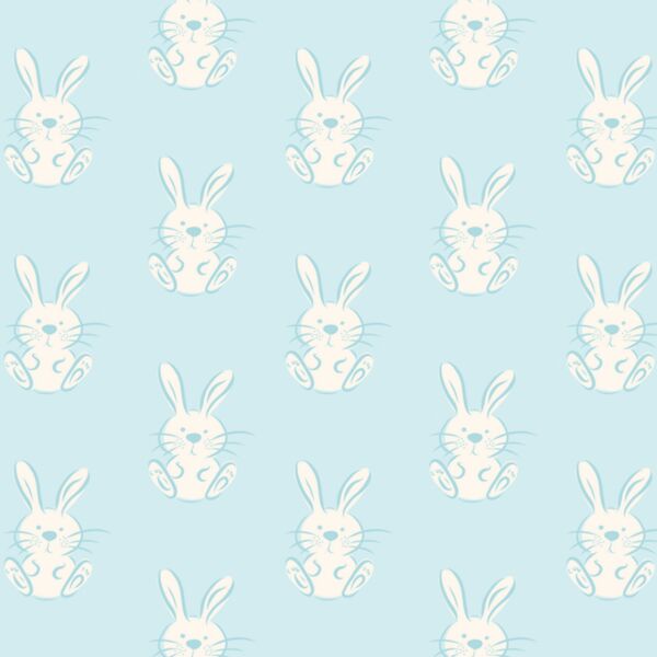 Spring Bunny in Fresh Blue