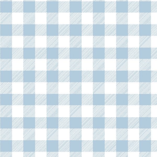Medium Buffalo Plaid in Sky