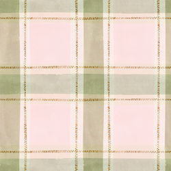 Large Ticking Plaid in Vintage Pink