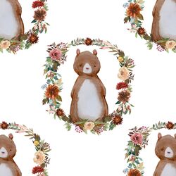 Woodland Bear in White
