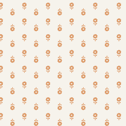 Folk Daisy Blockprint in Butterscotch