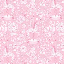 Carousel Horse in Camilla Pink