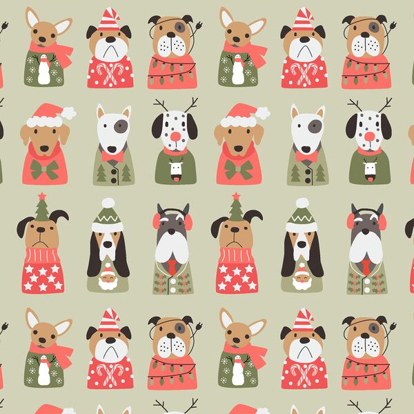 Holiday Pups in Sweet Pea