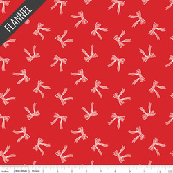 Bows Flannel in Red