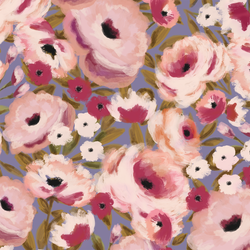 Large Garden Roses in Plum