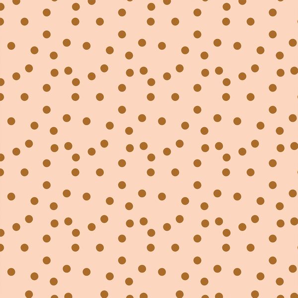 Boho Polka Dots in Caramel Blush