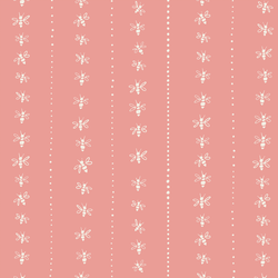 Buzzy Stripe in Coral
