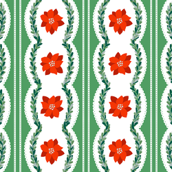 Holiday Ribbon in Wreath Green
