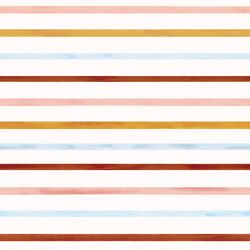 Large Watercolor Stripes in Love Struck