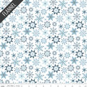 Winter Magic Snowflakes Flannel in White