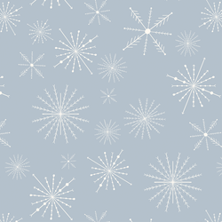Snowflakes in Icy Blue