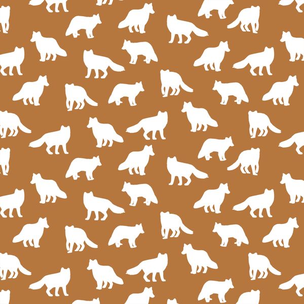 Little Fox Silhouette in Ginger
