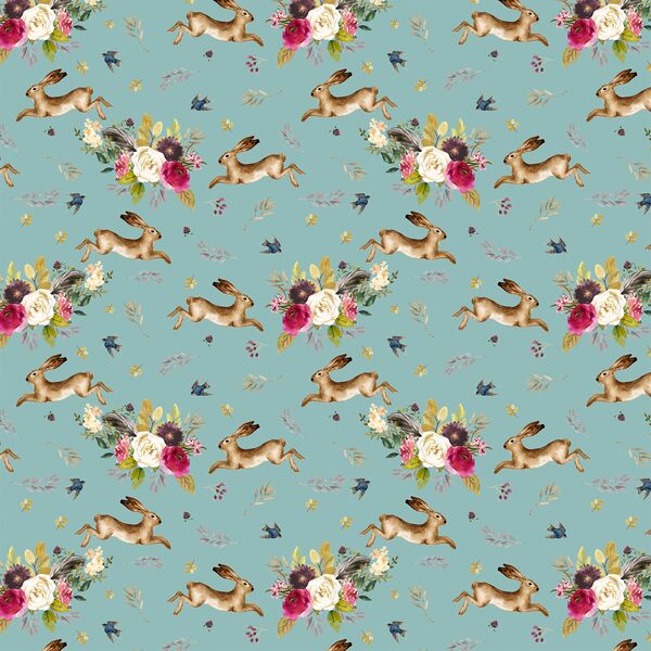 Small Autumn Bunnies in Pool