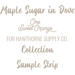 Maple Sugar Sample Strip in Dove