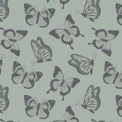 Fluttering Butterflies in Blue Shadow