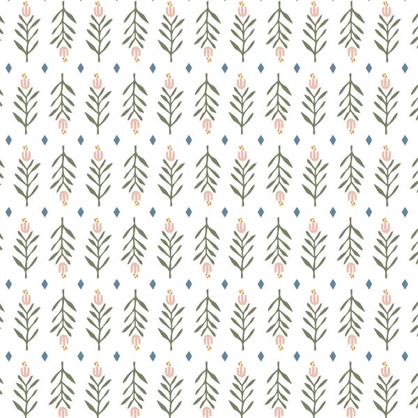 Fresh Pick in Faded Pine and Pale Rose