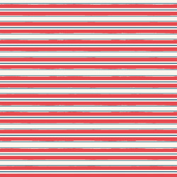 Summer Stripe in Cayenne Red