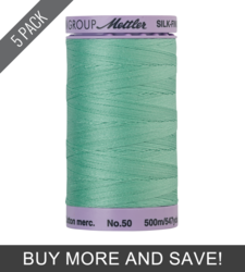 Summery Mint (9104-1536) - Silk Finish Cotton 50wt - 547 Yards (5 Pack)