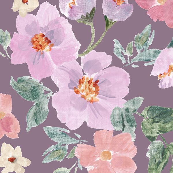 Large Ivy Gardens in Soft Plum