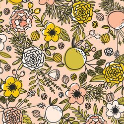Bold Floral in Peachy