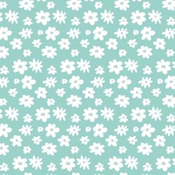 Daisies in Aqua