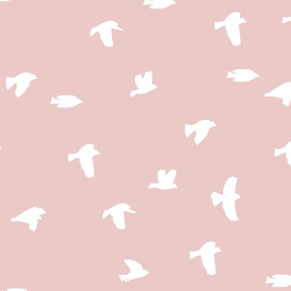Flock Silhouette in Blush