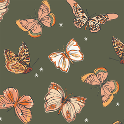 Large Butterfly Valley in Deep Olive