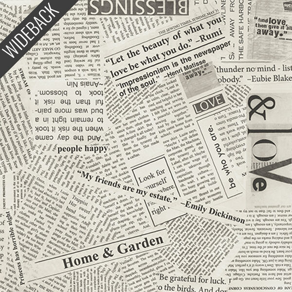 Newsprint Wideback in Spackle