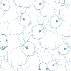 Large Bunny Sketches in Rain