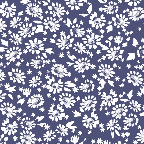 Daisies in Indigo