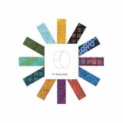 Expressions Batiks 2.5" Strip Roll in Echoes Electric Pulse B