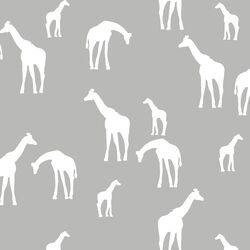 Giraffe Silhouette in Pebble