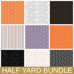 Seasonal Basics Half Yard Bundle in Halloween