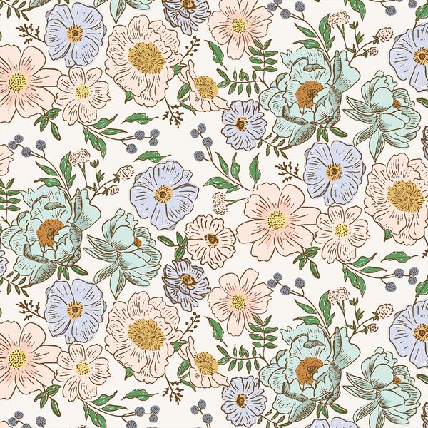 Little Awaken Floral in Cloud