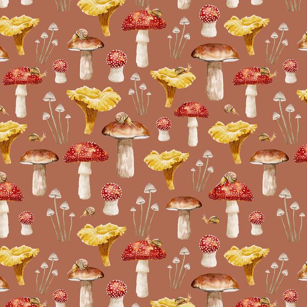 Mushrooms in Copper