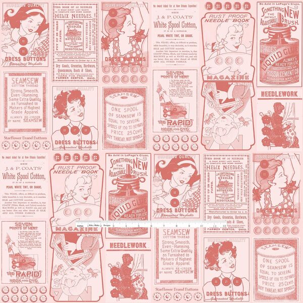 Button Card Patch in Pink