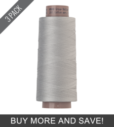 Stainless Steel (9140-13966) - Silk Finish Cotton 40wt - 1600 Yards (3 Pack)