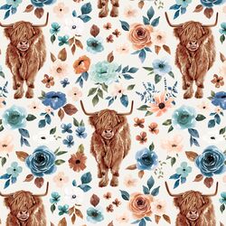 Highland Cow in Royal Ivory