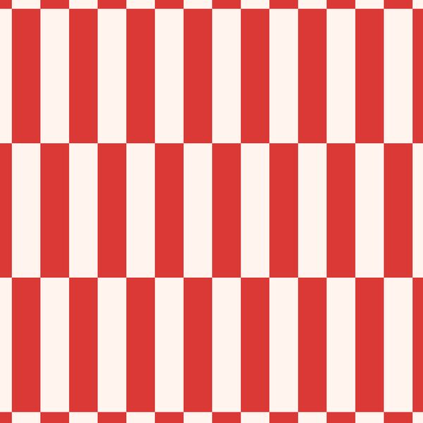 Offset Stripe in Cherry