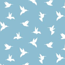 Hummingbird Silhouette in Breeze