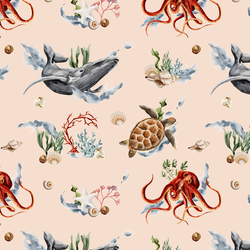 Marine Friends in Shell Pink