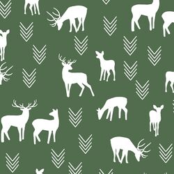 Deer Silhouette in Kale