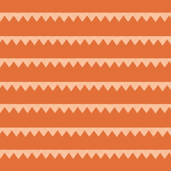 Pennant Stripe in Bright Ginger