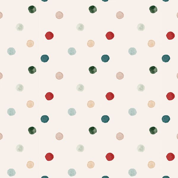 Painted Polka Dot in Cream